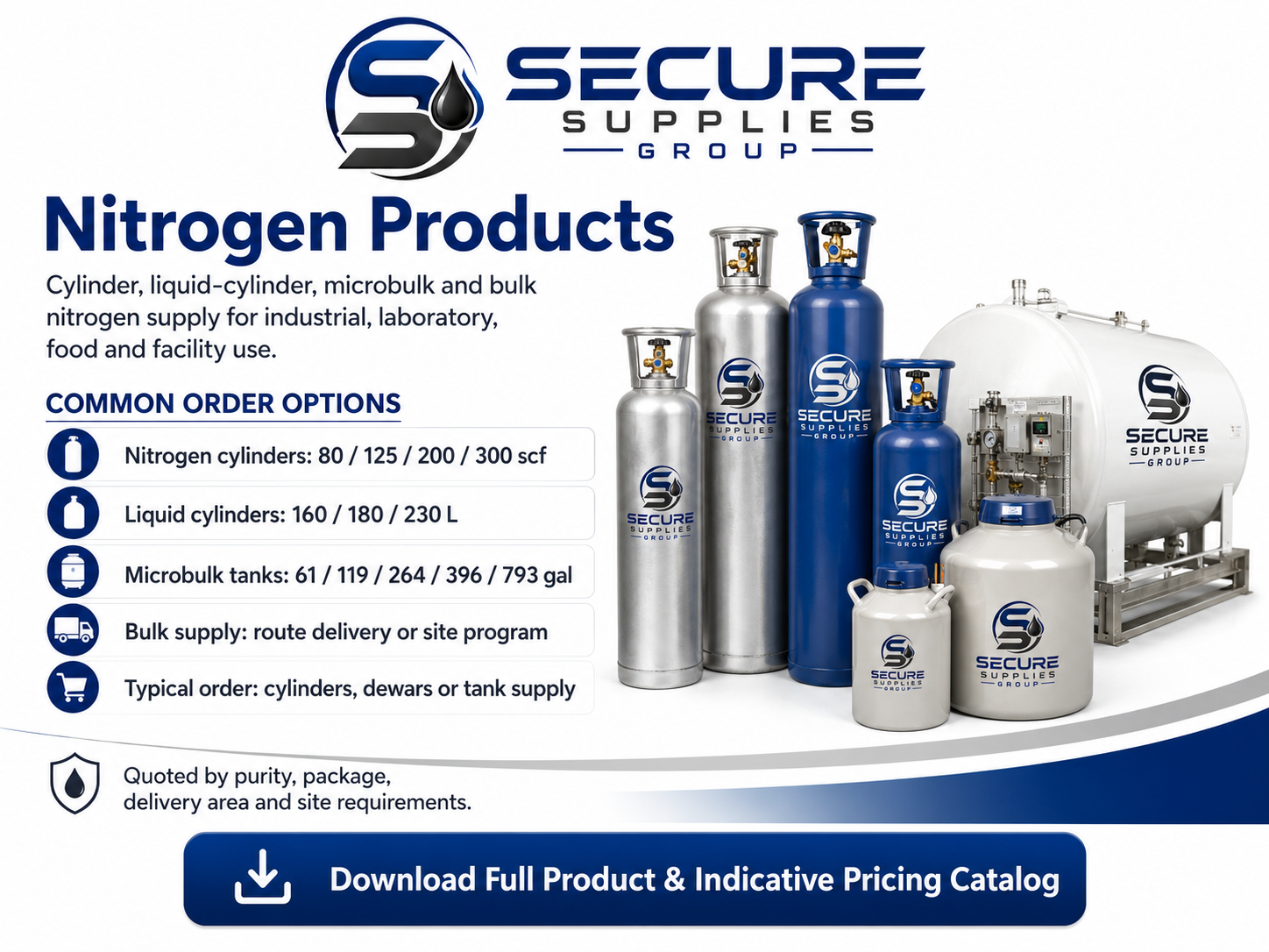 Secure Supplies nitrogen supply products